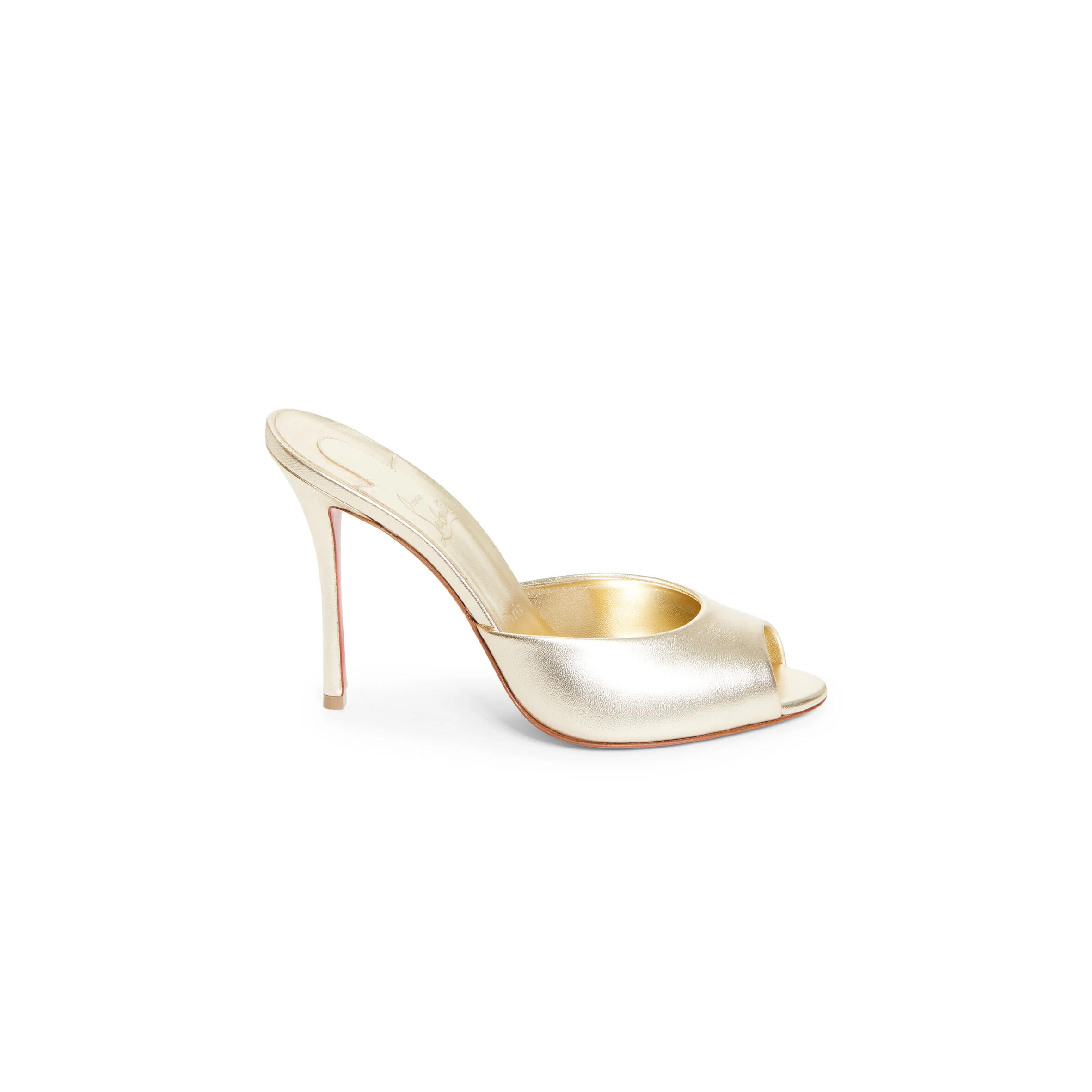 Chr1st1an louboutin me dolly peep toe slide sandal